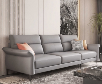 Modern Three-seat Sofa-ID:757343058