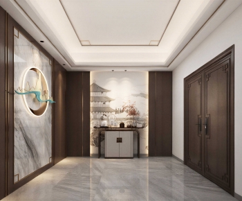 New Chinese Style Hallway-ID:831696035