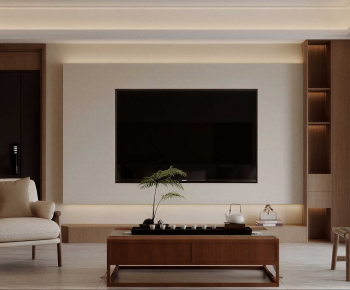 New Chinese Style A Living Room-ID:199810036