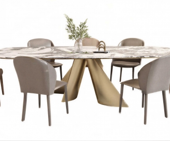 Modern Dining Table And Chairs-ID:365591051