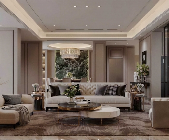 French Style A Living Room-ID:308211097