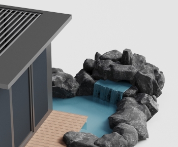 Modern Rockery Waterscape-ID:296585082