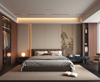 New Chinese Style Bedroom-ID:447979047