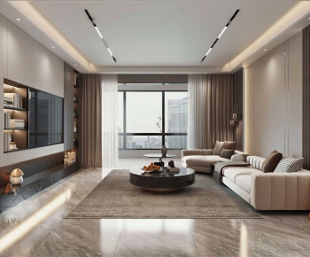 Modern A Living Room-ID:509871963