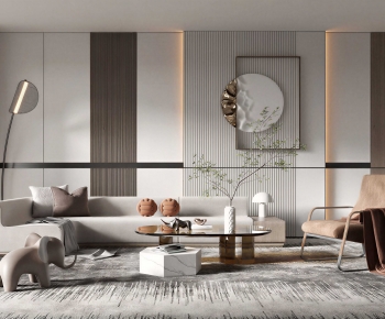 Modern A Living Room-ID:687377937