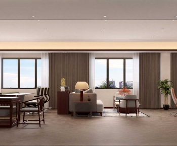 New Chinese Style Manager's Office-ID:927629554