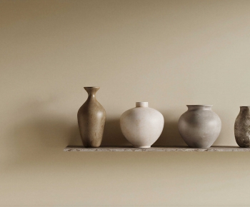 Wabi-sabi Style Clay Pot-ID:784197091