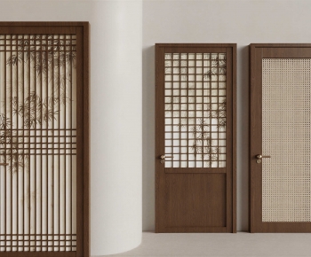 New Chinese Style Single Door-ID:504568109