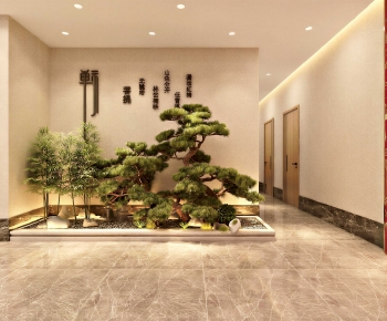 New Chinese Style Plant Landscaping-ID:442099685