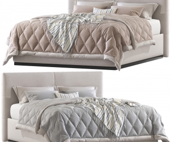 Modern Double Bed-ID:761894947