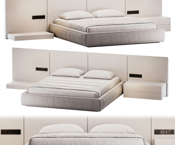 Modern Double Bed-ID:460462092
