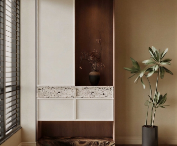 New Chinese Style Entrance Cabinet-ID:290462976