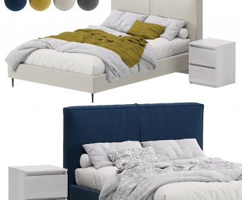 Modern Double Bed-ID:267307041