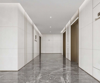 Modern Corridor/elevator Hall-ID:489769049