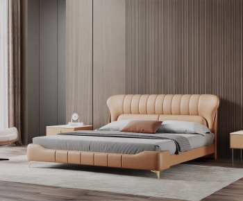 Modern Double Bed-ID:606889723