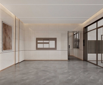 Modern Office Reception Desk-ID:729397068