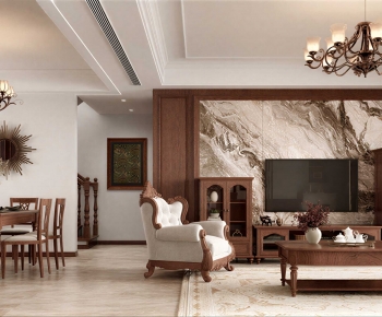 American Style A Living Room-ID:401870012