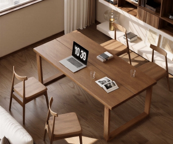 Modern Computer Desk And Chair-ID:452565913