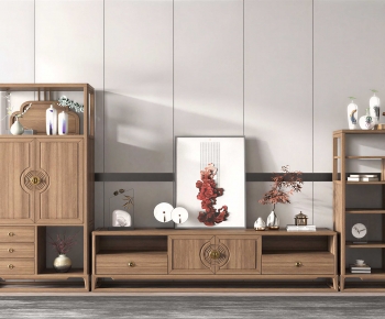 New Chinese Style TV Cabinet-ID:835947991