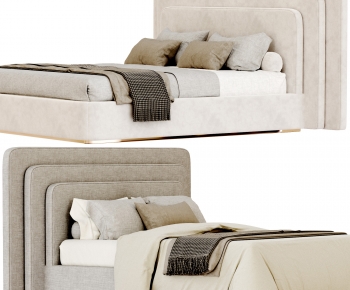 Modern Double Bed-ID:786971093