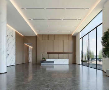 Modern Office Reception Desk-ID:524332057