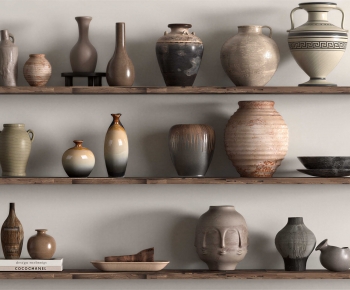 Wabi-sabi Style Clay Pot-ID:409560218
