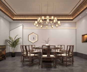 New Chinese Style Dining Room-ID:285634045