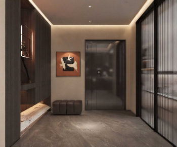 Modern Office Elevator Hall-ID:774581914