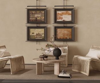 Wabi-sabi Style Leisure Table And Chair-ID:702775964