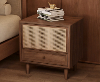 Wabi-sabi Style Bedside Cupboard-ID:904192928