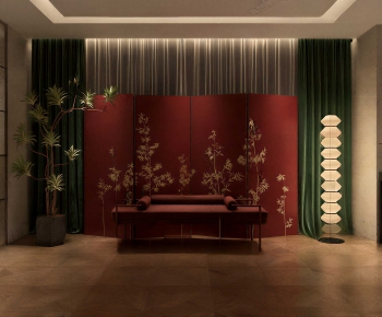 New Chinese Style Hallway-ID:122931052