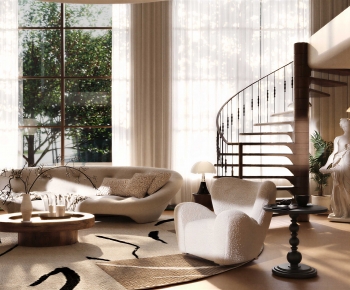 Wabi-sabi Style A Living Room-ID:268707991