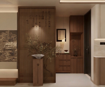 New Chinese Style Hallway-ID:753541957