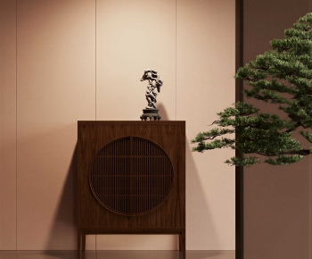 New Chinese Style Side Cabinet-ID:853399993