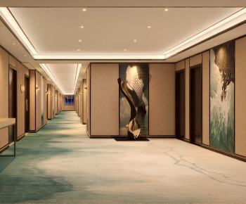 Modern Corridor Elevator Hall-ID:342071127