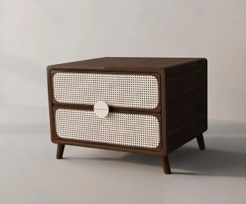 Wabi-sabi Style Bedside Cupboard-ID:725184927