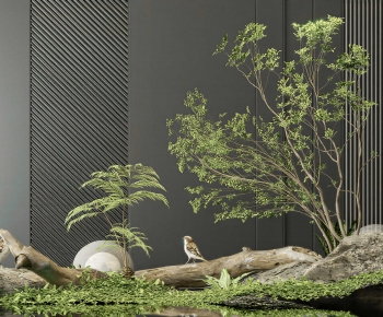 New Chinese Style Plant Landscaping-ID:874249944