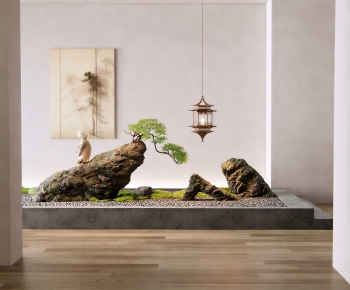 New Chinese Style Plant Landscaping-ID:700407982