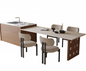 Modern Dining Table And Chairs-ID:322385079