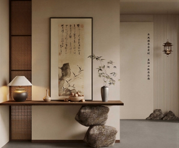 New Chinese Style Hallway-ID:639991049