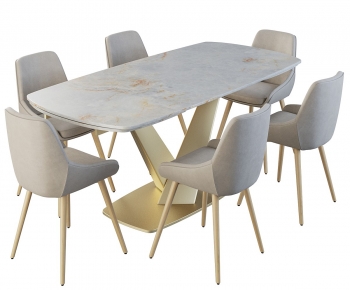 Modern Dining Table And Chairs-ID:721725946