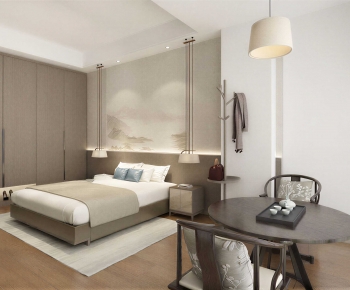 New Chinese Style Bedroom-ID:593014966