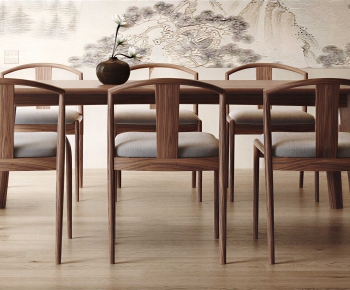 New Chinese Style Dining Table And Chairs-ID:127718935