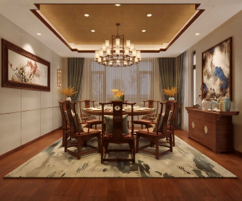 New Chinese Style Dining Room-ID:101207025