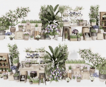 Modern Potted Green Plant-ID:390720424