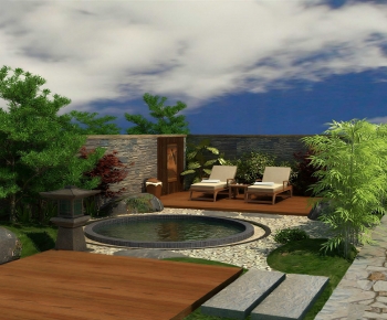 Modern Courtyard/landscape-ID:665354975