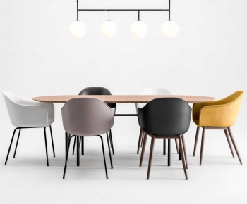 Modern Dining Table And Chairs-ID:658557895