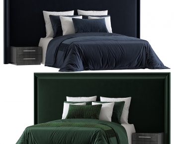 Modern Double Bed-ID:184528112