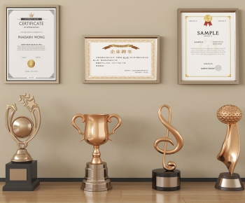 Modern Flag/badge/trophy/certificate-ID:252382996