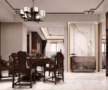 New Chinese Style Dining Room-ID:107723955